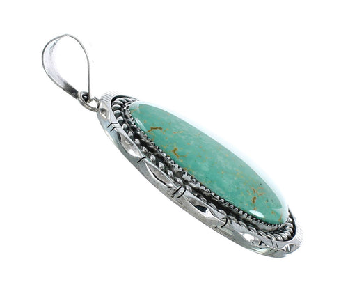 Navajo Native American Turquoise Sterling Silver Pendant NN20074